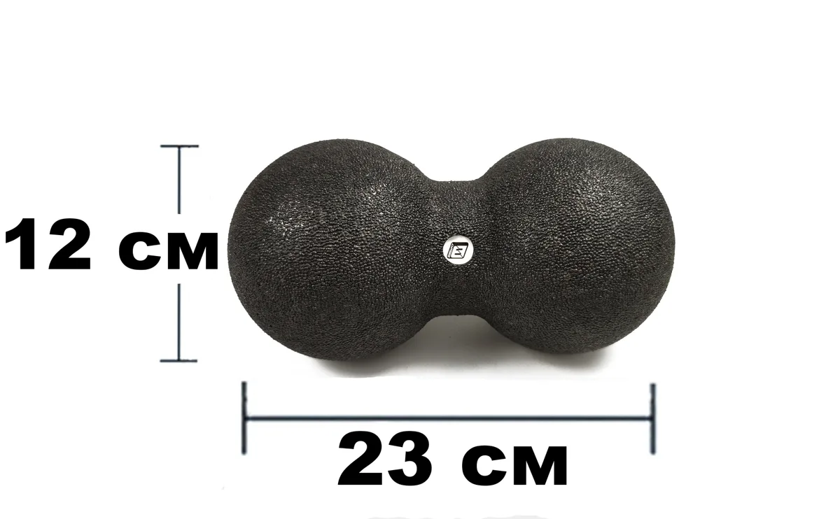 Масажний м'ячик EasyFit EPP 24х12 см Чорний