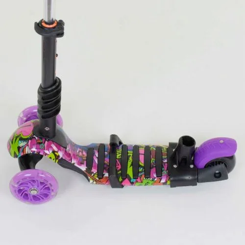 Самокат 5в1 Best Scooter для детей с подножками и ручкой.
