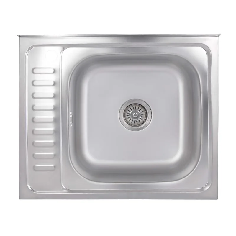Кухонная мойка Brinex 6050-R 0,6 мм Satin 520х630х530 мм Нержавеющая сталь