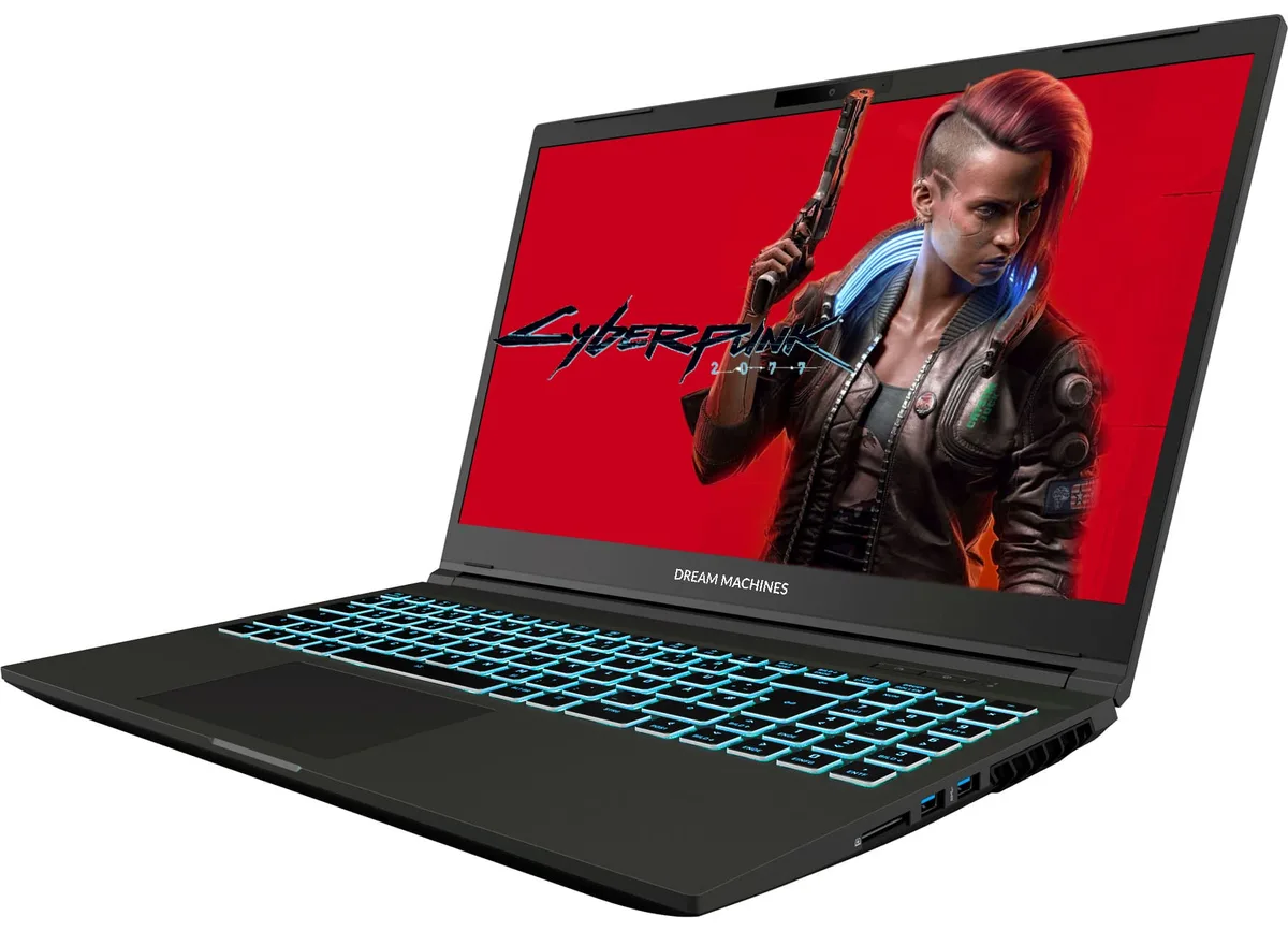 Ноутбук Dream Machines RG3050-15 15.6FHD IPS, Intel i7-13620H, 32GB, F1TB, NVD3050-4, DOS, чорний