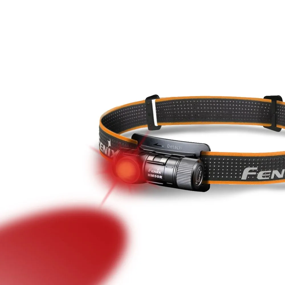 Ліхтар налобний Fenix алюміній 64х36 мм білий червоний