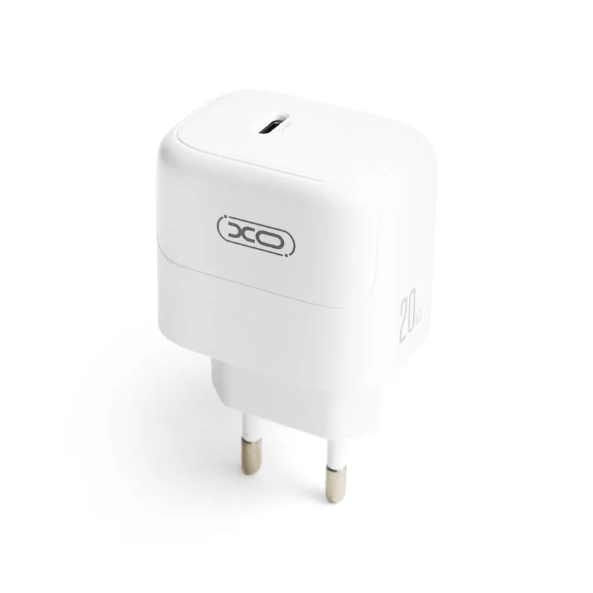Зарядний пристрій XO Type-C 20W кабель Type-C to Lightning 1м білий