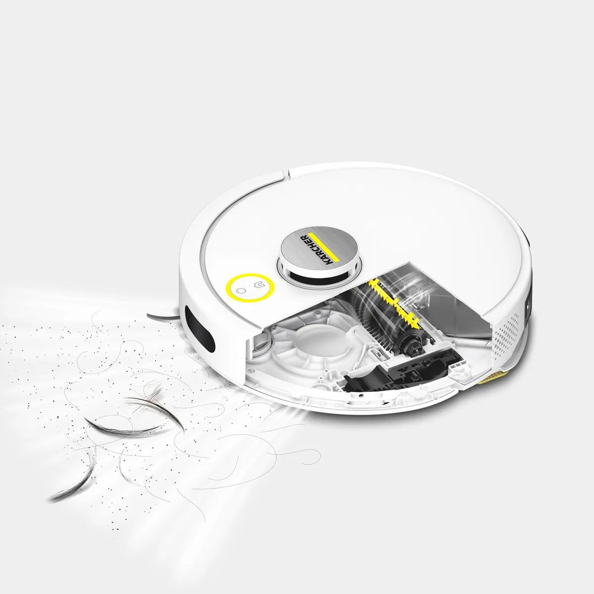 Робот-пилосос Karcher акумуляторний 9,7х33х32,5 см вологе прибирання чорний