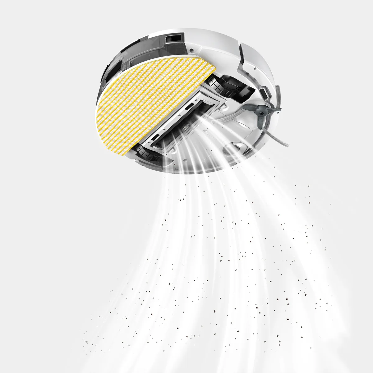 Робот-пилосос Karcher акумуляторний 9,7х33х32,5 см вологе прибирання чорний