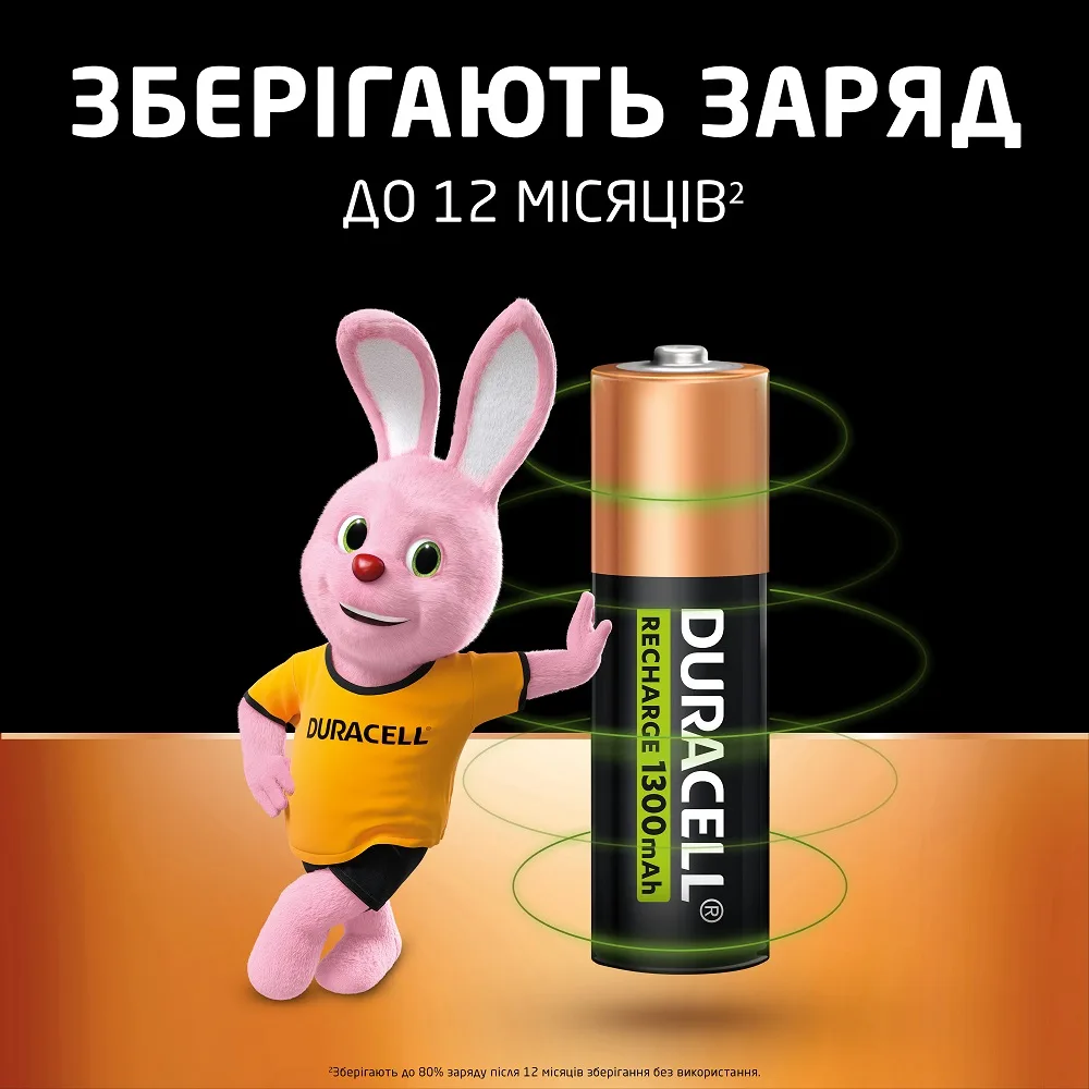 Акумулятори Duracell Ni-MH AA 1300 mAh 4 шт