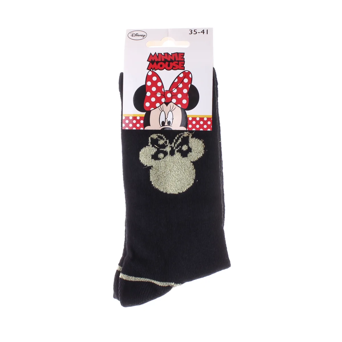 Шкарпетки DISNEY MINNIE 66% бавовна 35-41 золотий чорний