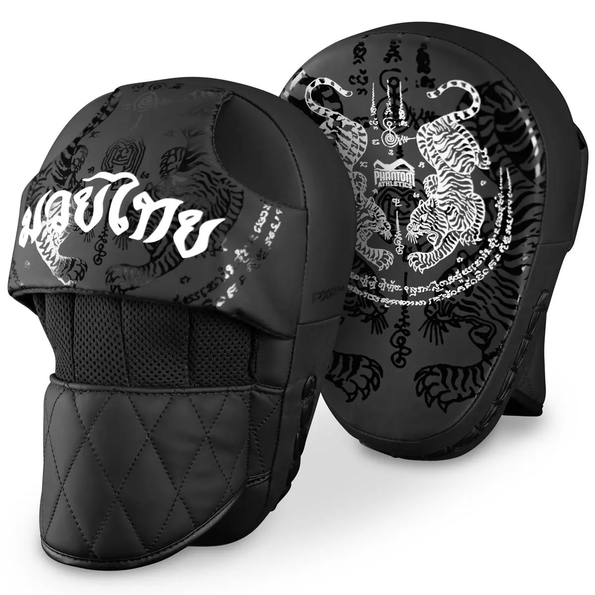 Лапи боксерські Phantom штучна шкіра чорні