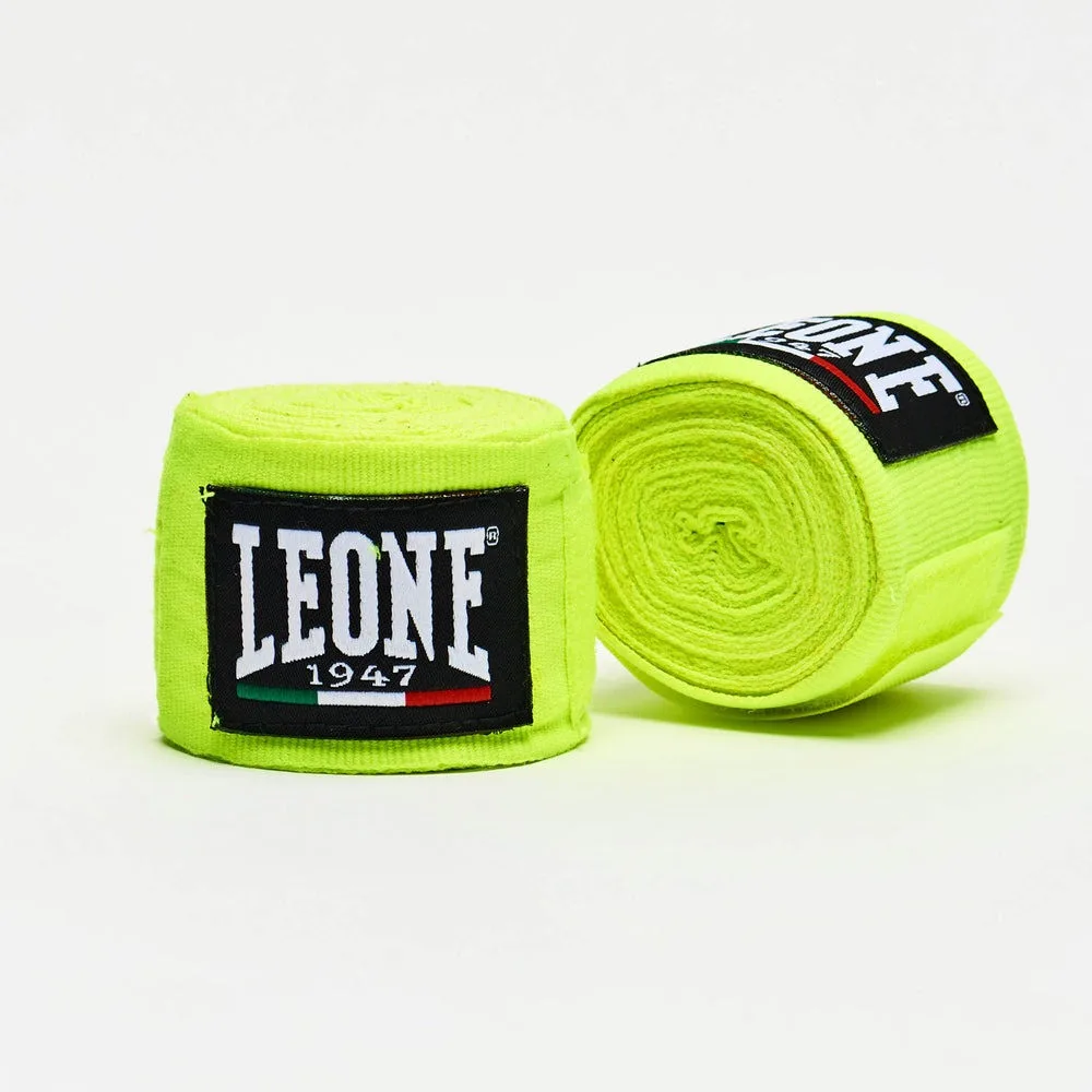 Боксерські бинти Leone бавовна 3,5 м жовті 2 шт.