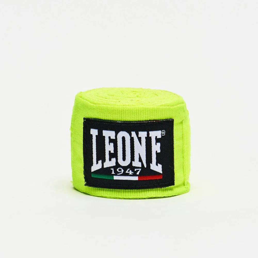 Боксерські бинти Leone бавовна 3,5 м жовті 2 шт.
