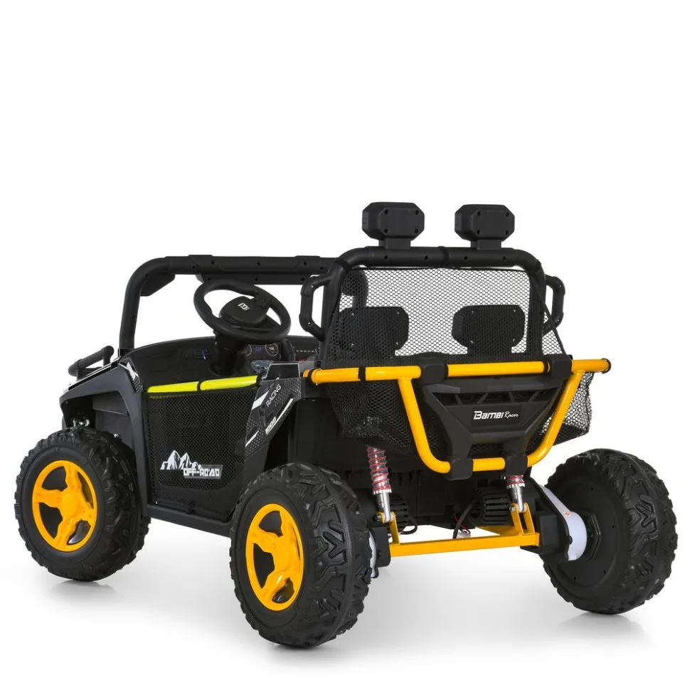 Дитячий електромобіль Bambi Racer екокожа 24V 7Ah чорний