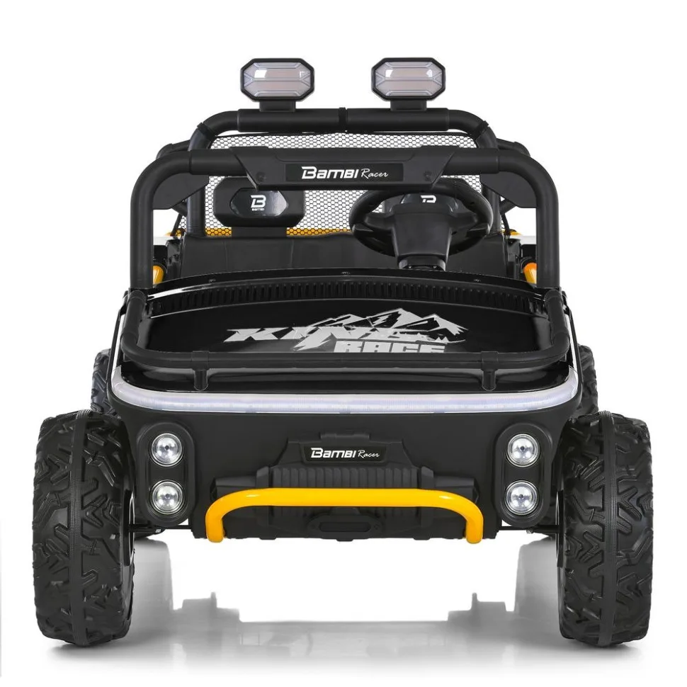 Дитячий електромобіль Bambi Racer екокожа 24V 7Ah чорний