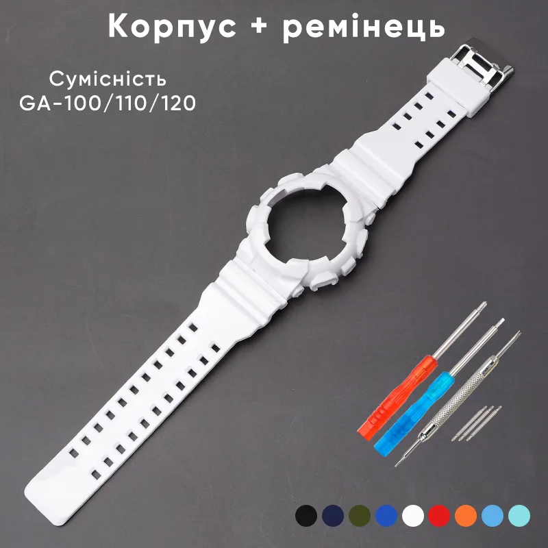 Ремешок Casio полимер 21,2 см чёрный глянец