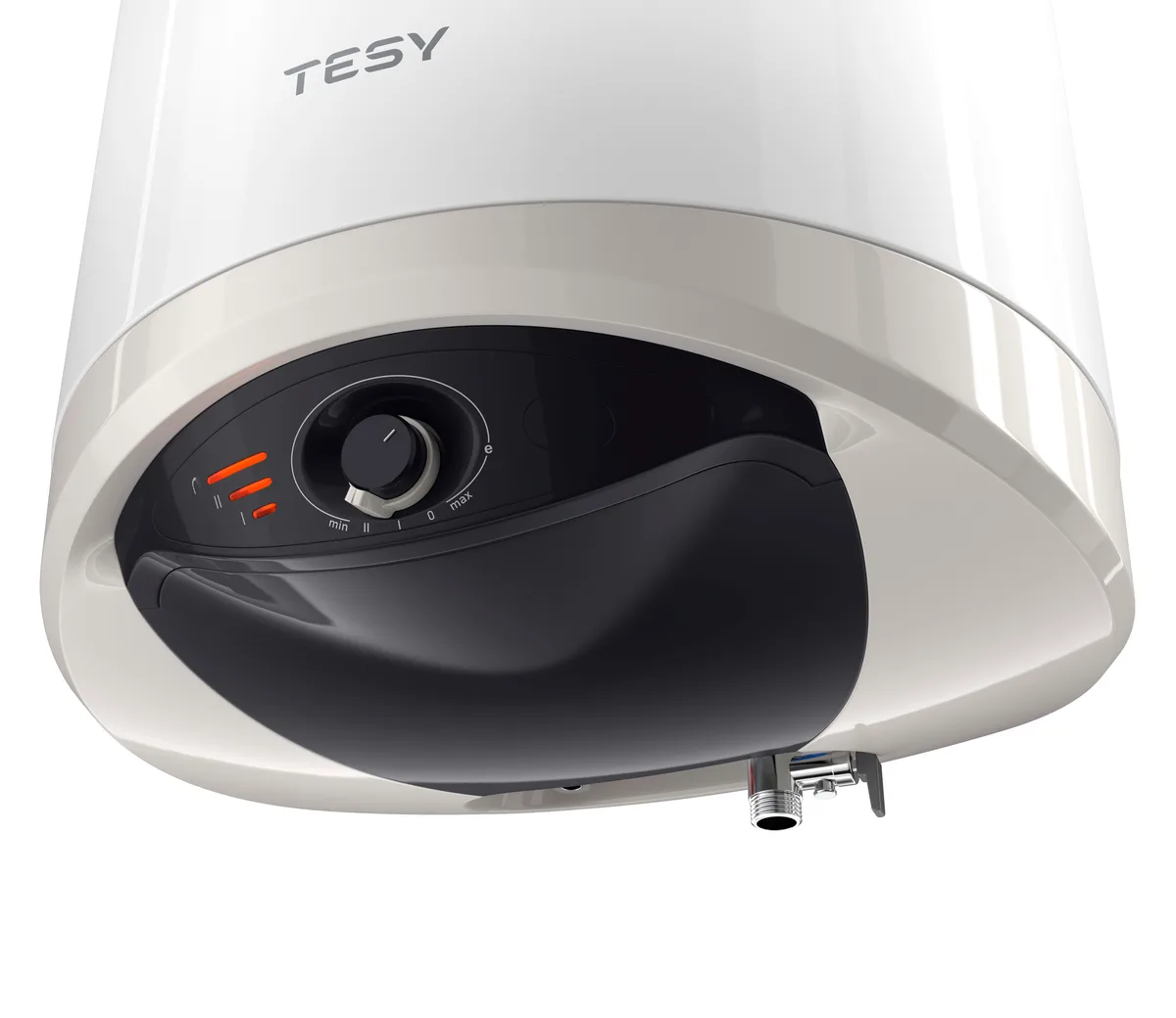 Електричний водонагрівач TESY Modeco Ceramic S круглої форми з теплообмінником GCV6S 804724D C21 TS2RCP, об'ємом 80 літрів та поту