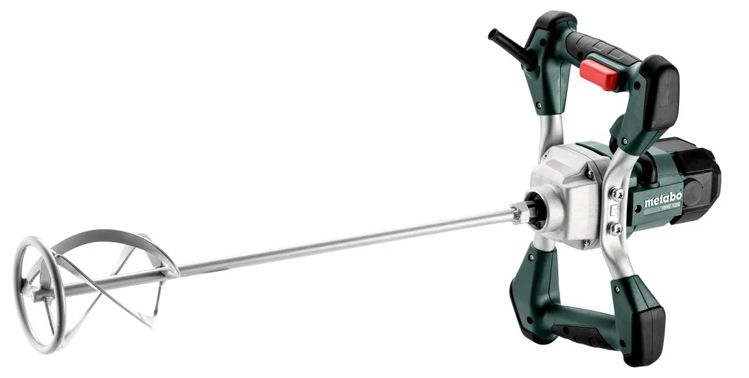 Будівельний міксер Metabo RWE 1200, 1200 Вт, 0-900 об/хв, М14, 120 мм, для 30 л, 3.4 кг.