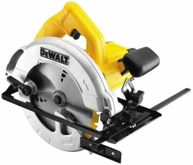 Дискова пила DeWalt 1350Вт 184мм для різання деревини легка ручна пила швидка і точна 5500об/хв