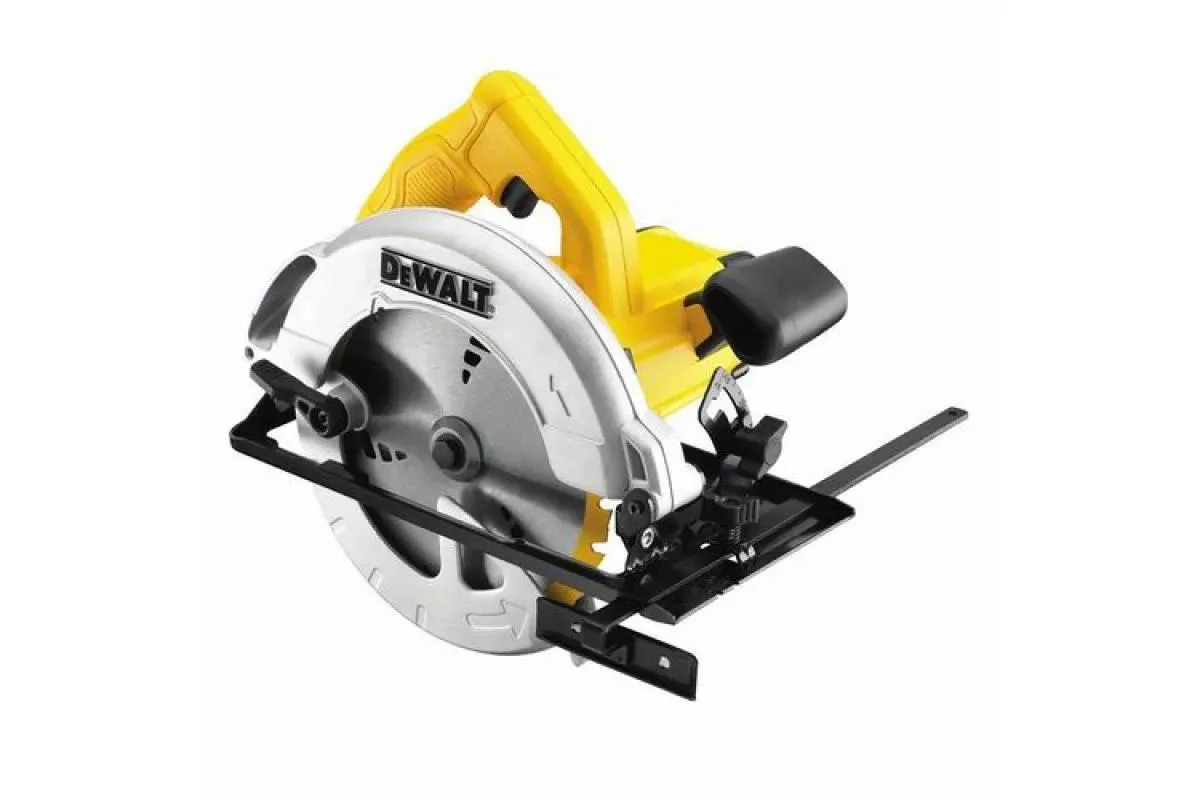 Дискова пила DeWalt 1350Вт 184мм для різання деревини легка ручна пила швидка і точна 5500об/хв