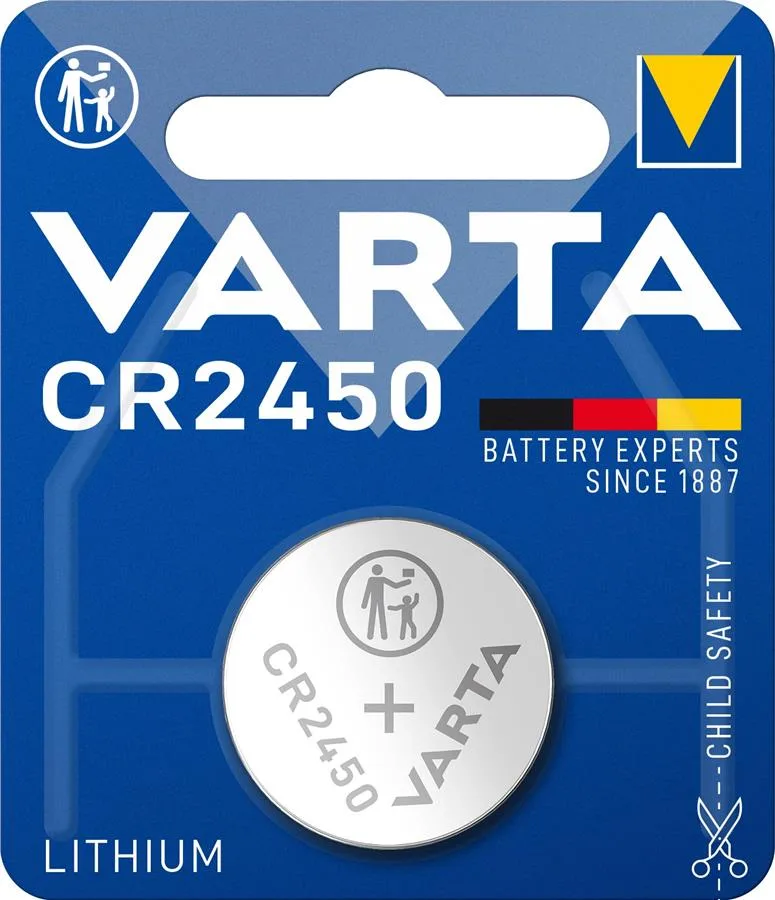 Батарейка Varta літієва CR2450 блістер, 1 шт