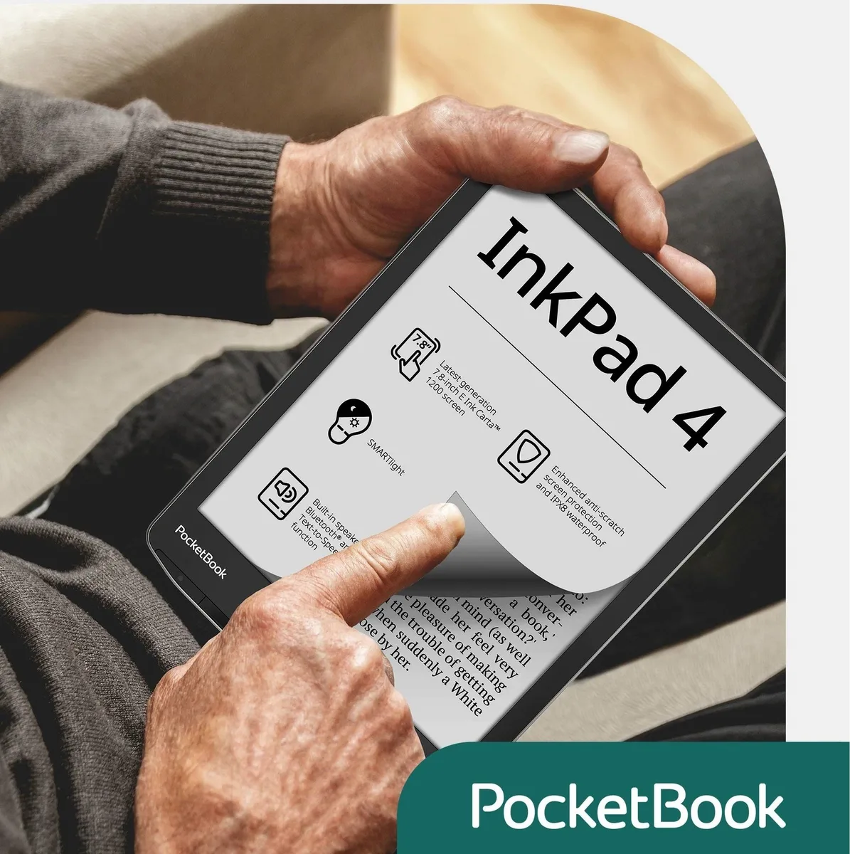 Електронна книга PocketBook E Ink Carta 7.8 дюймів Сріблястий Stardust