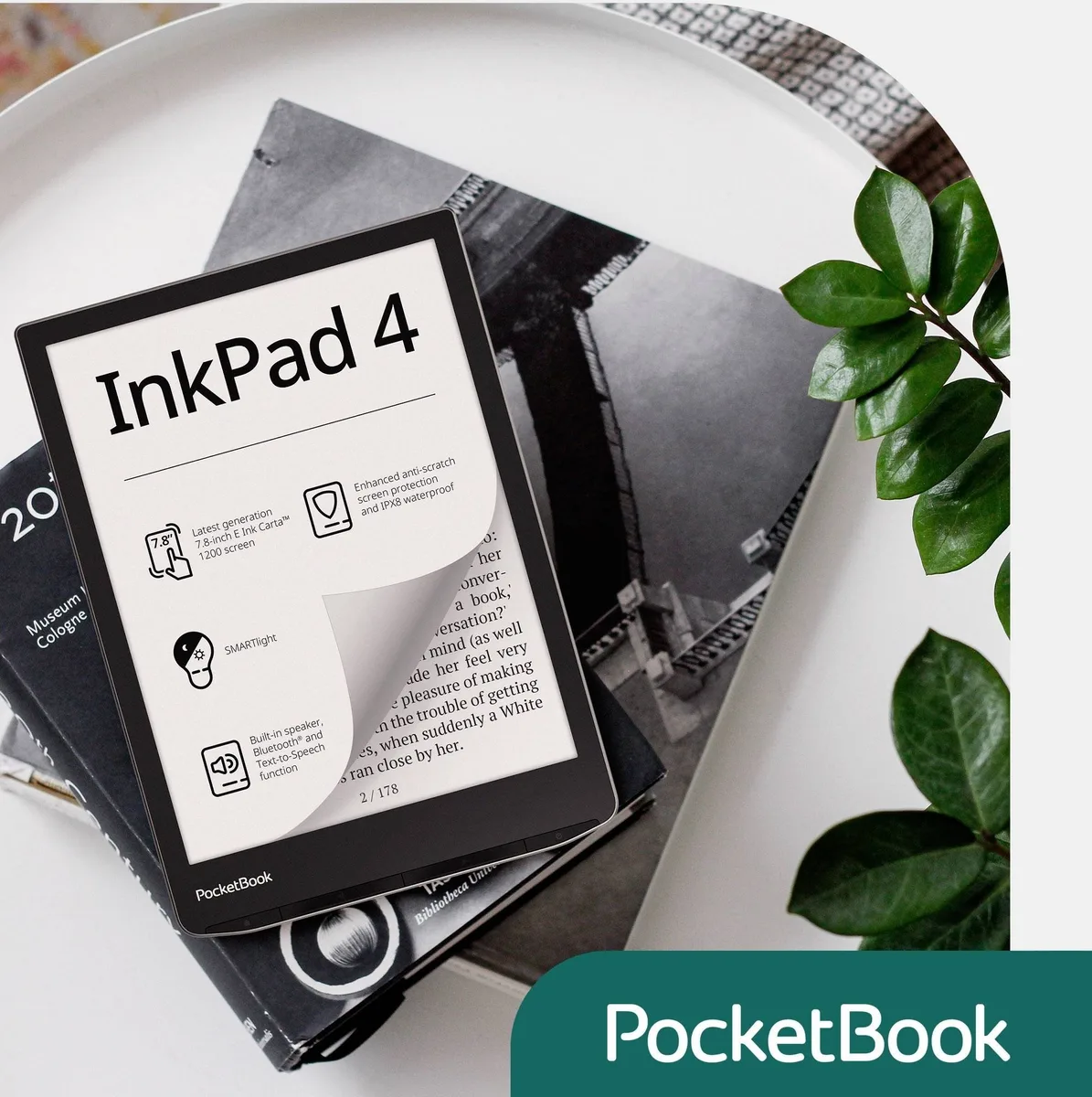 Електронна книга PocketBook E Ink Carta 7.8 дюймів Сріблястий Stardust