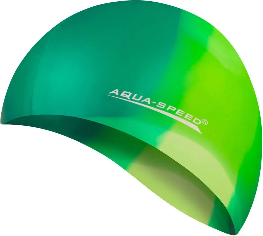 Шапка для плавання Aqua Speed 100% силікон OSFM мультиколор