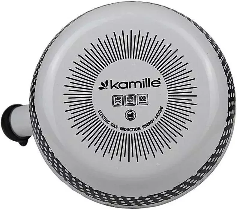 Чайник емальований Kamille сталь 2,2 л чорний