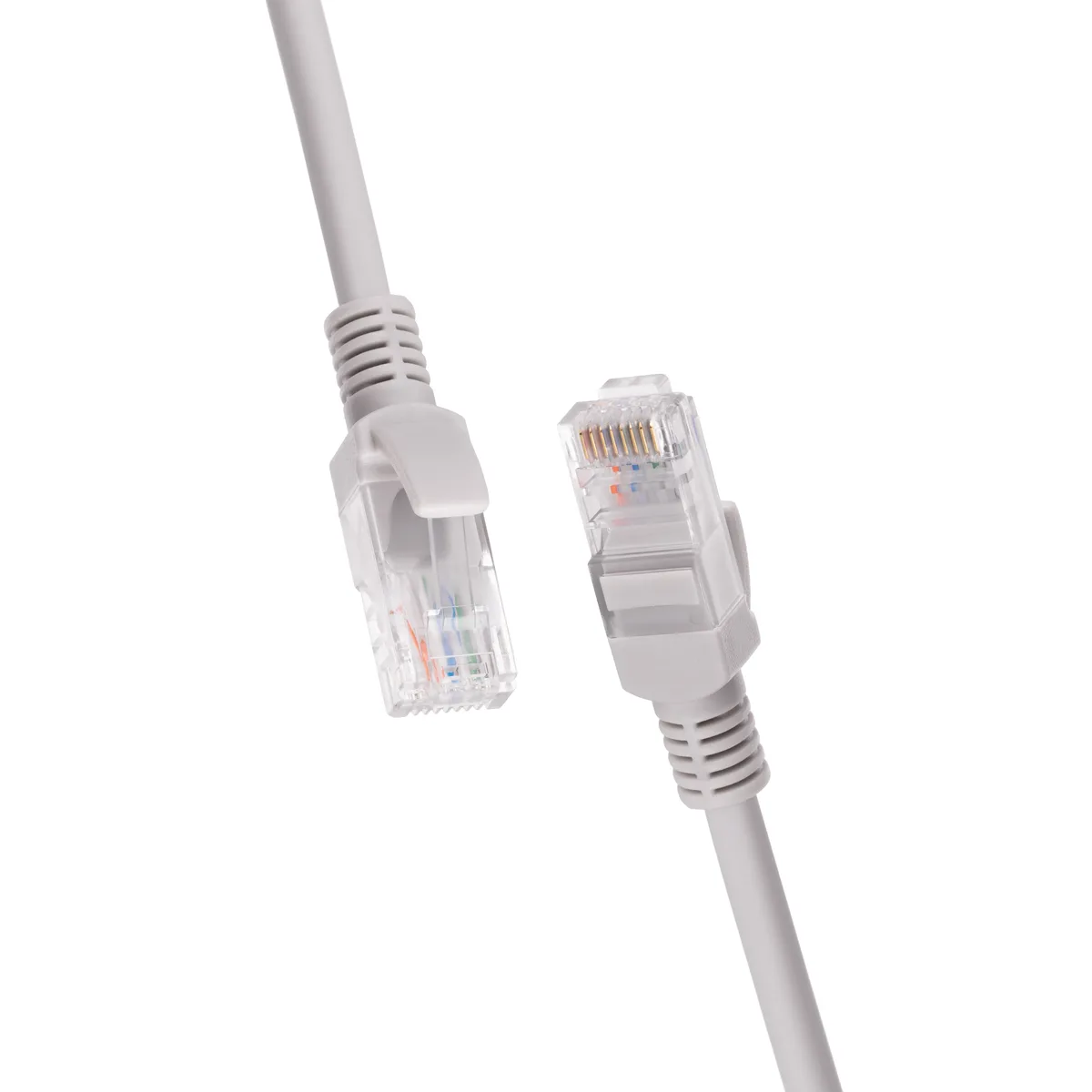 Патч-корд 2E САТ 5e, UTP, 5м, 26AWG, RJ45, 7/0.16, Cu, LSZH, сірий
