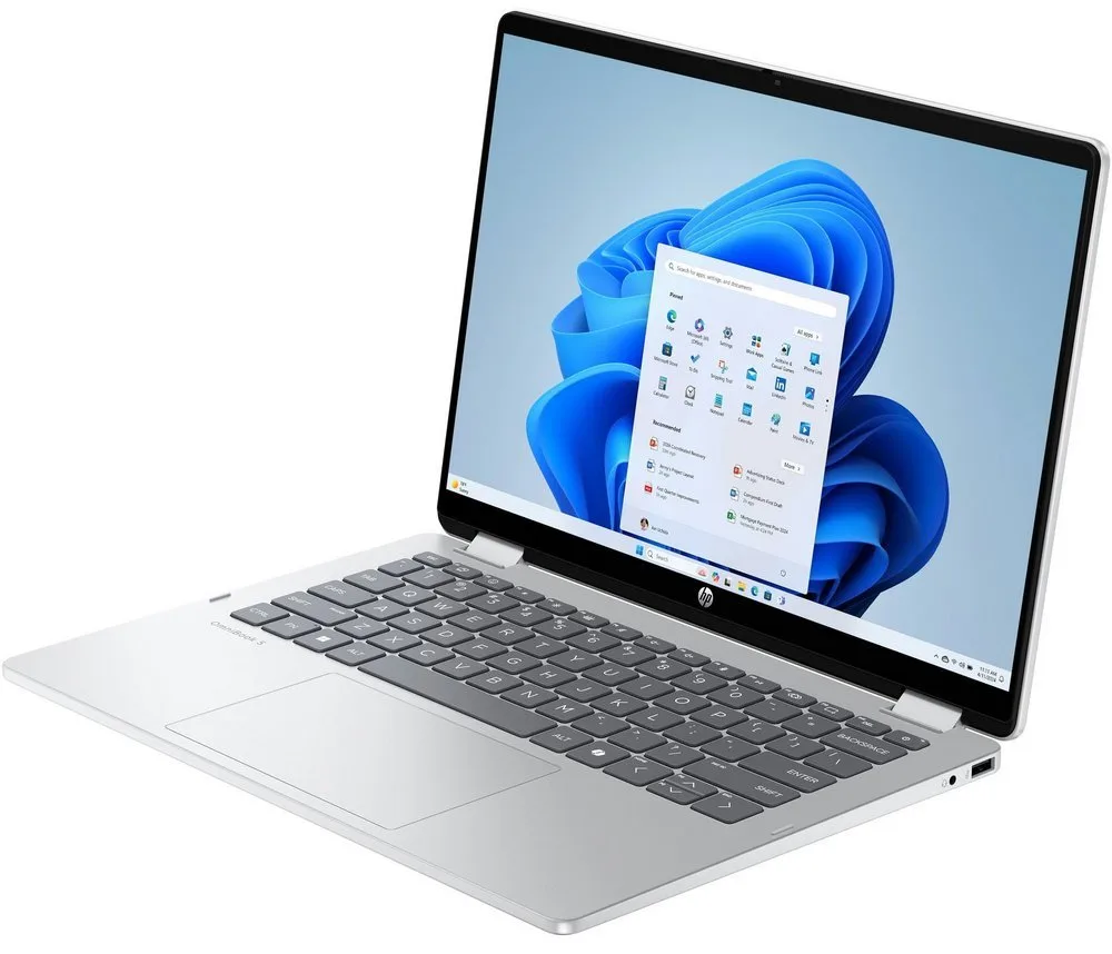 Ноутбук HP OmniBook 5 Flip x360 14" WUXGA IPS Touch, Intel 5-120U, 16GB, F1TB, UMA, Win11, сріблястий
