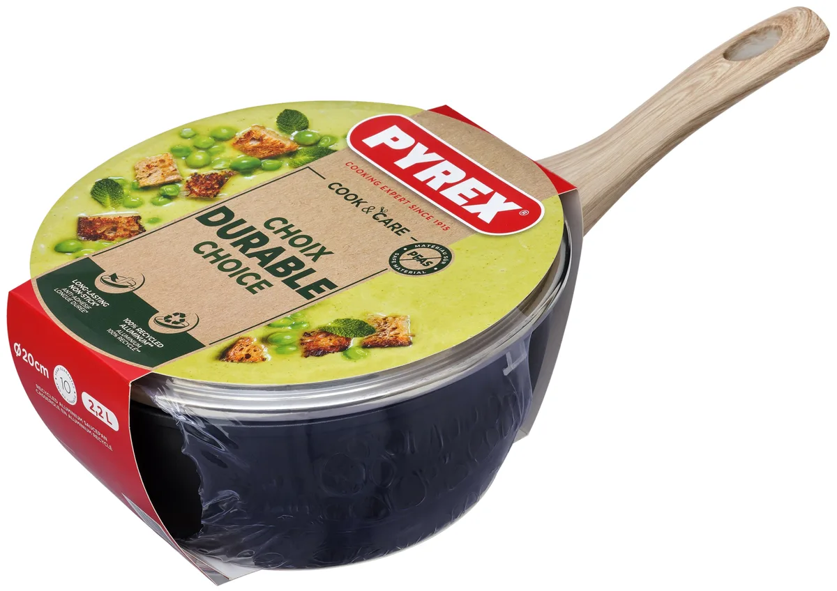 Ковш Pyrex алюминиевый 2,2 л 20 см черный