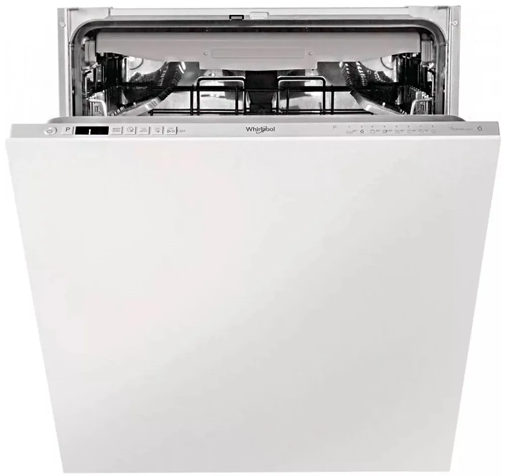 Вбудована посудомийна машина Whirlpool на 14 комплектів, клас енергоефективності A+++, ширина 60 см, з дисплеєм та третім кошиком,