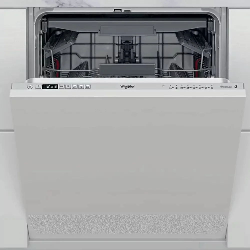 Вбудована посудомийна машина Whirlpool на 14 комплектів, клас енергоефективності A+++, ширина 60 см, з дисплеєм та третім кошиком,