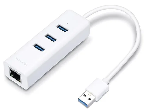Мережевий адаптер TP-LINK UE330 1xGE, 3xUSB3.0, USB3.0