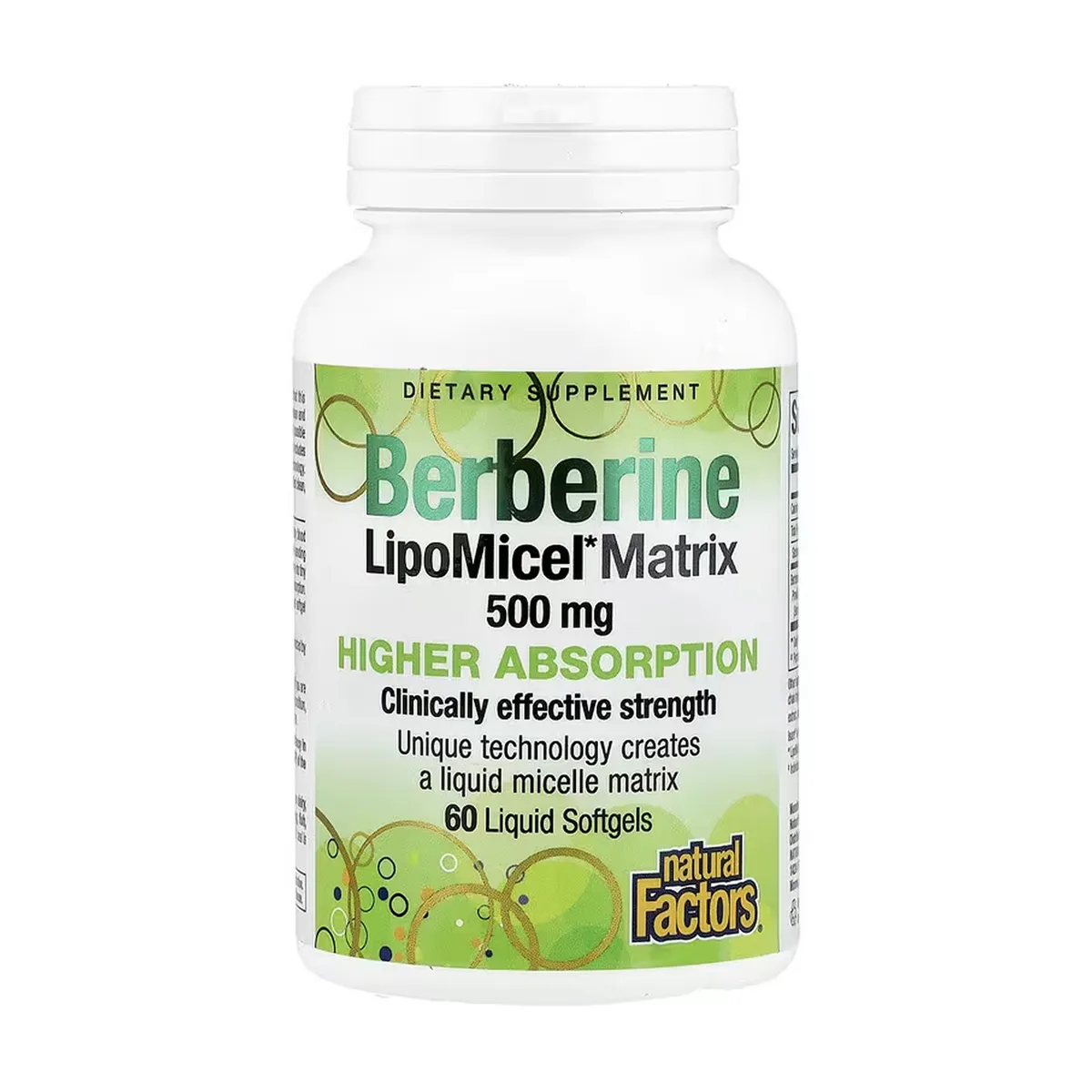 Берберин LipoMicel Matrix Natural Factors мягкие капсулы 60 шт