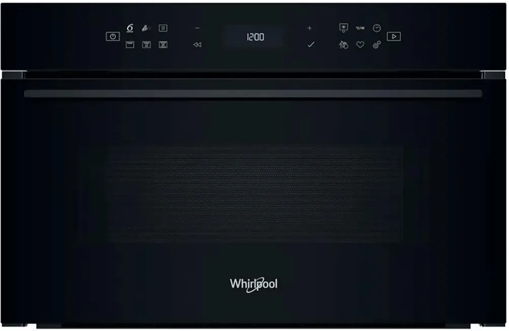 Вбудована мікрохвильова піч Whirlpool, 31л, електронне управління, 1000Вт, гриль, дисплей, чорного кольору.
