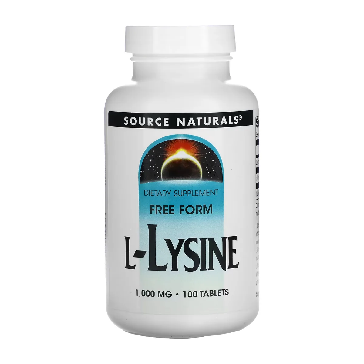 L-Лізин 1000 мг Source Naturals 100 таблеток