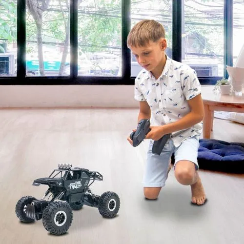 Радіокерована машинка Off-Road Crawler чорна для дітей 8 років позашляховик на пульті керування