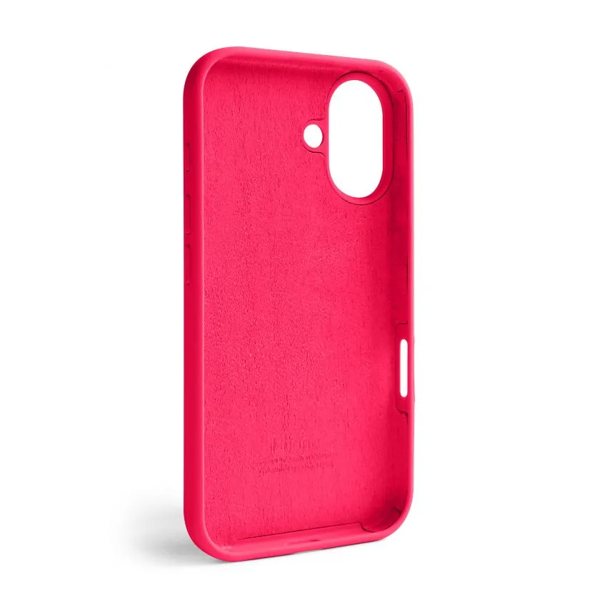 Чохол силіконовий для Apple iPhone 16  рожевий