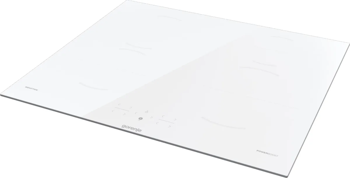 Індукційна варильна поверхня Gorenje 60 см біла сенсорна з PowerBoost AutoDetect