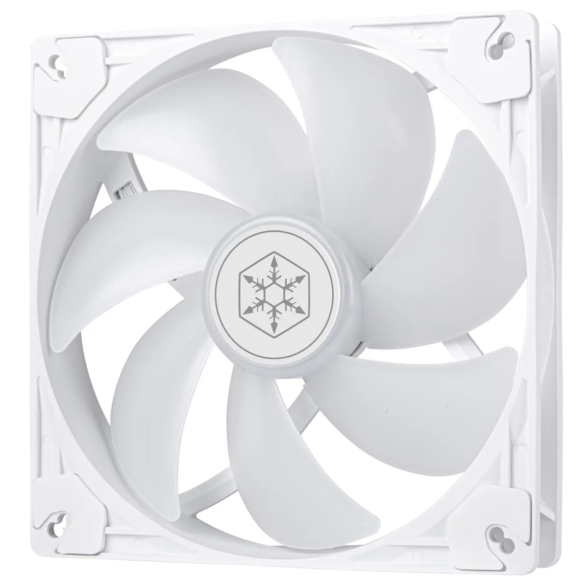 Корпусний вентилятор  SilverStone Vista VS140W ARGB, 140мм, 1600rpm, 4pin PWM, 3pin +5VARGB, 30.8dBa, білий