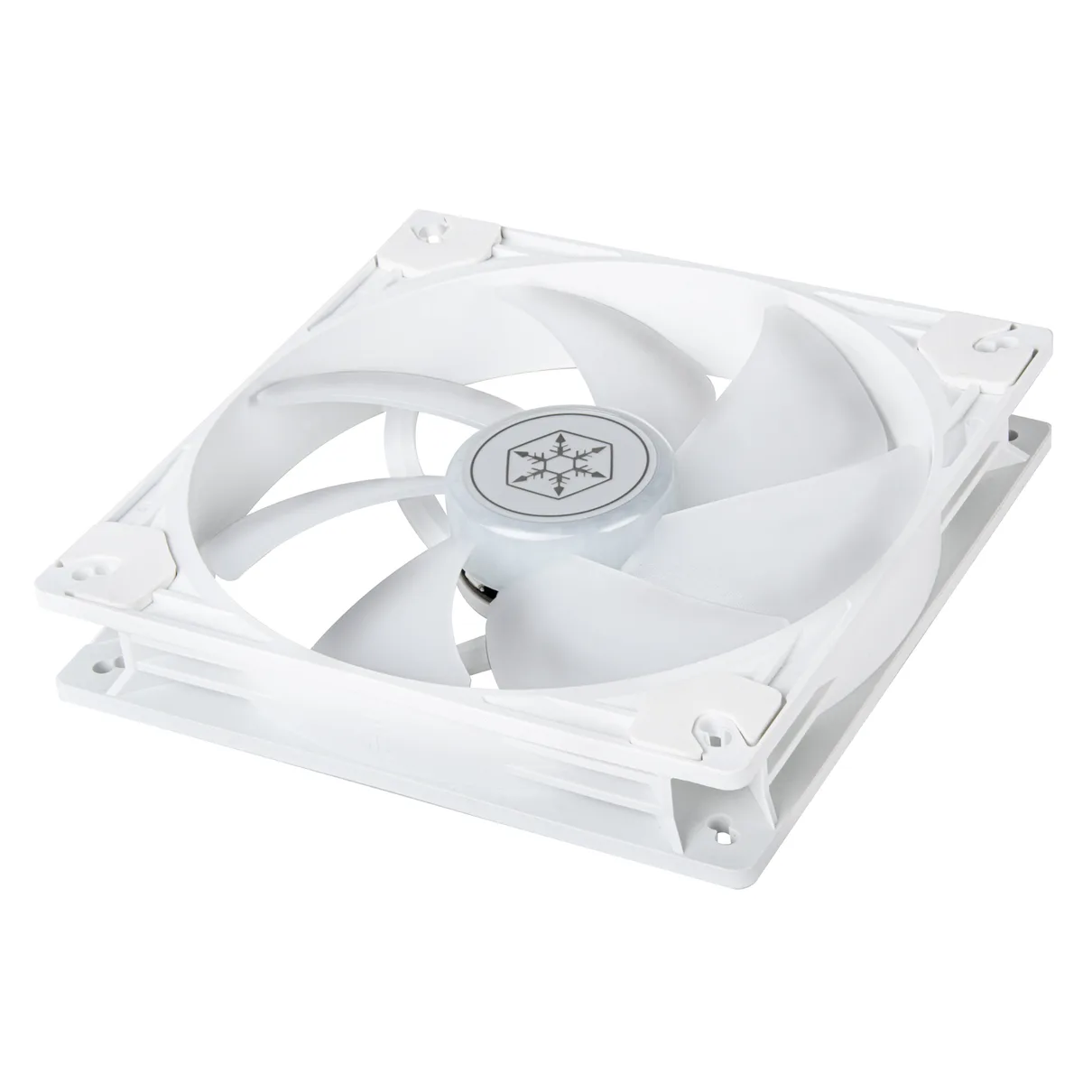 Корпусний вентилятор  SilverStone Vista VS140W ARGB, 140мм, 1600rpm, 4pin PWM, 3pin +5VARGB, 30.8dBa, білий