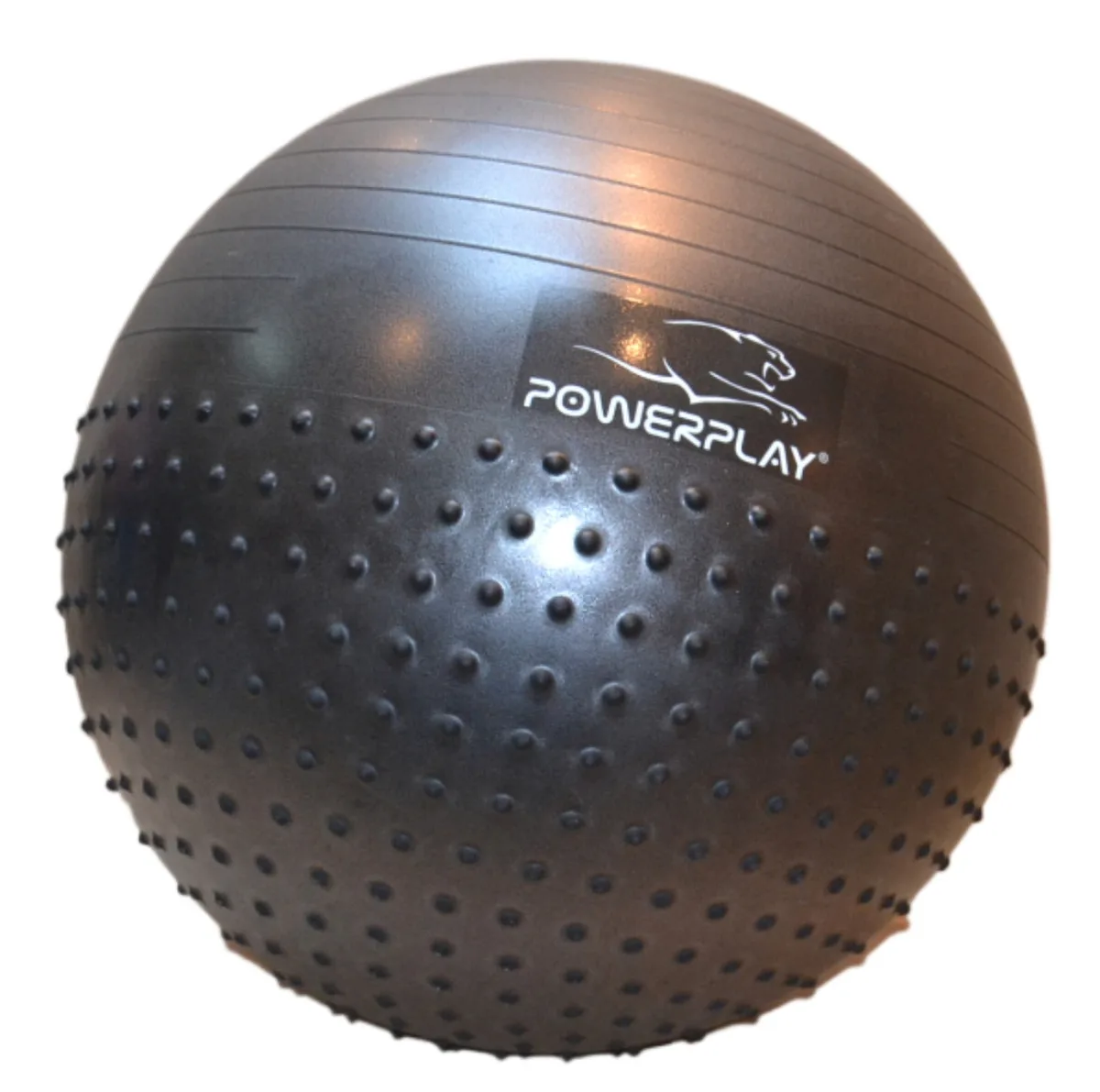 М'яч для фітнесу Active Point PVC 75 см Темно-сірий з помпою