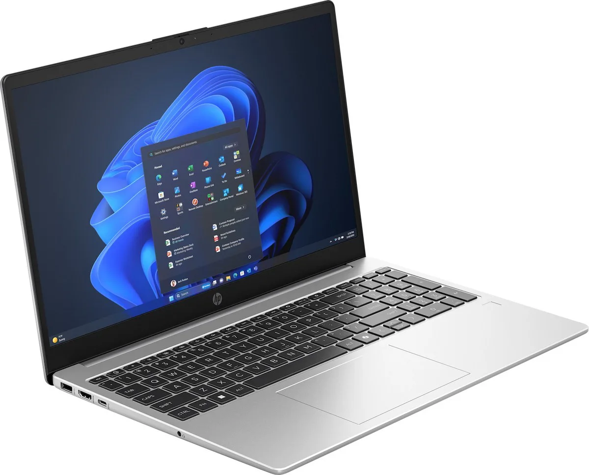 Ноутбук HP 15.6" IPS FHD сріблястий Intel Core 3 16GB SSD 512GB
