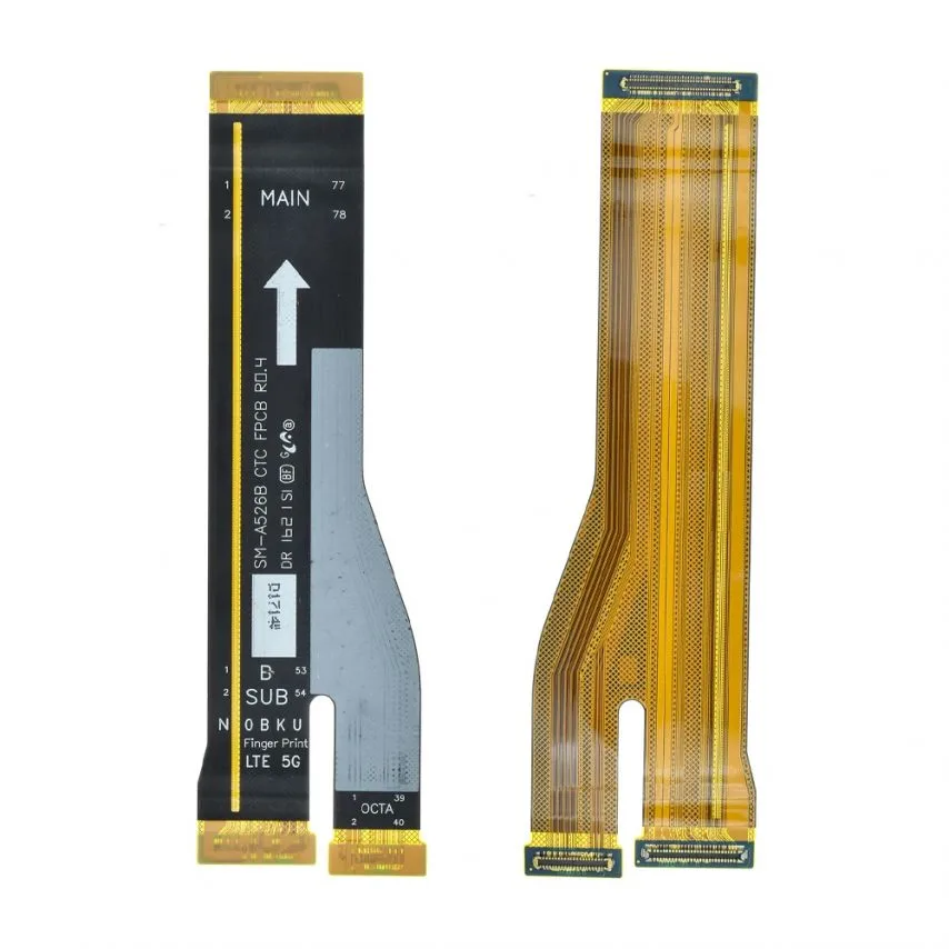 Шлейф Samsung Original Quality межплатный для Galaxy A52 4G 5G 1,5 см Черный