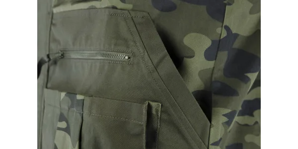Куртка робоча Neo Tools Camo камуфляжна для чоловіків універсальна блуза з бавовни і поліестеру