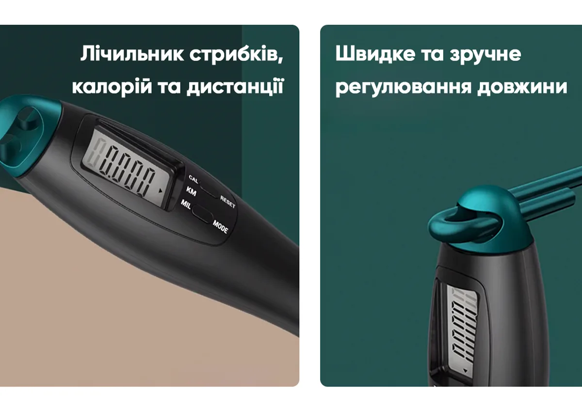 Швидкісна скакалка EasyFit сталевий трос 2,8 м чорний-зелений