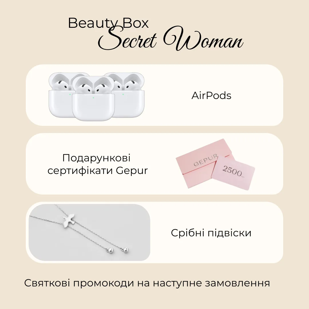 Набор ухаживающих средств Hillary Secret Beauty Box подарочный бокс для женщин косметический набор для ежедневного ухода.