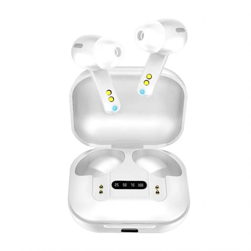 Наушники Bluetooth WALKER вакуумные белые 40mAh 300mAh