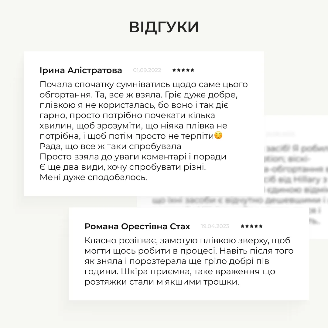 Комплекс розігріваючих антицелюлітних обгортань для тіла Hillary Anti-Cellulite Pro (10 уп,)