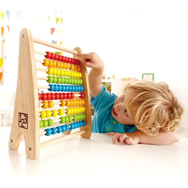 Дерев'яна рахівниця Hape 12х32х26 см різнокольорова