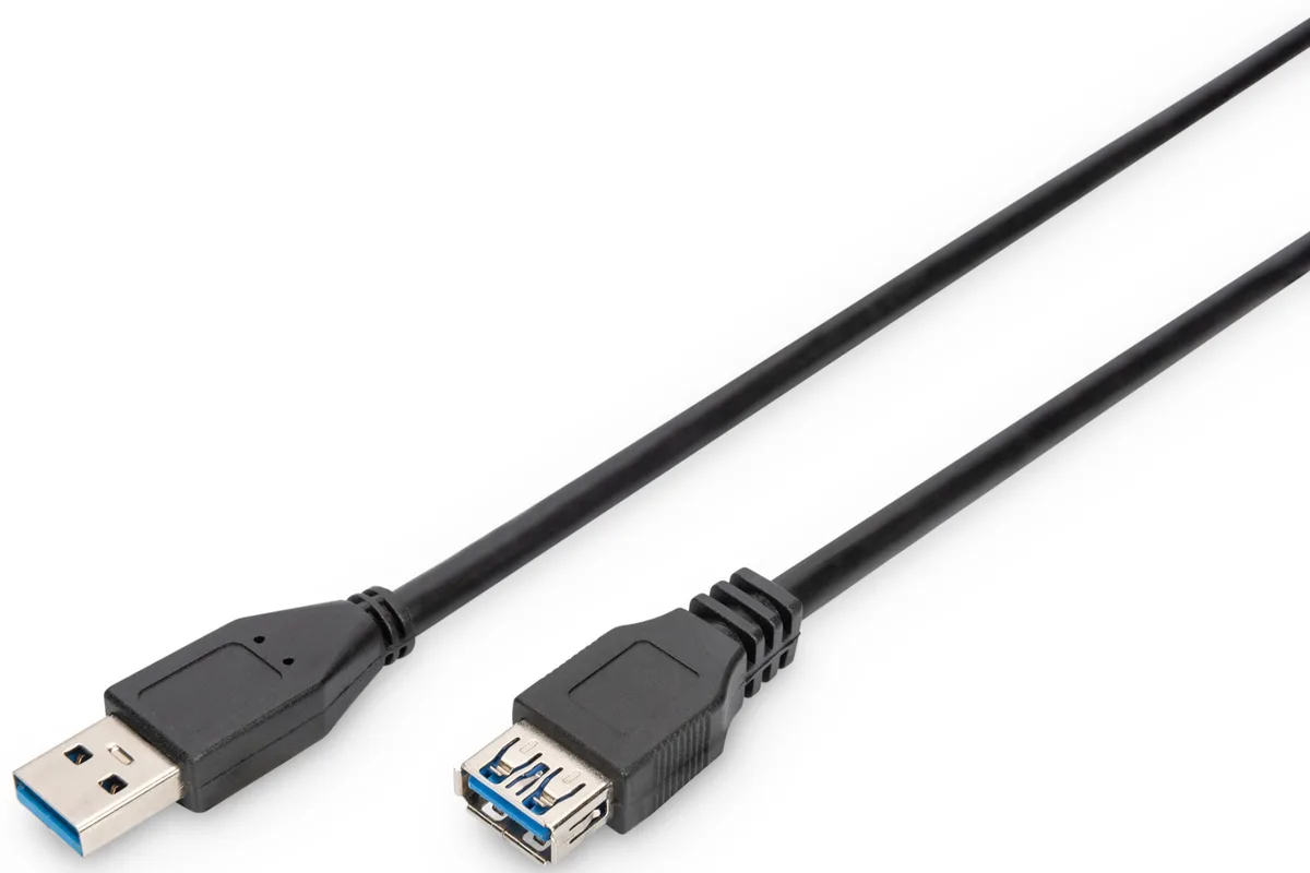 Кабель ASSMANN USB 3.0 (AM/AF) 1.8м, чорний