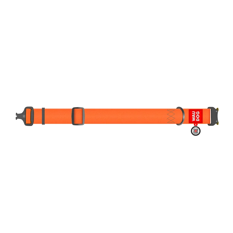 Нашийник WAUDOG Waterproof 40 мм Collartex 46-70 см помаранчевий